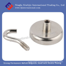 Silver/Permanent /Strong/ NdFeB/Neo/Neodymium/Ferrite/ White/ Magneic Hook